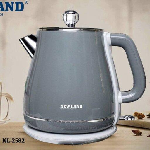 کتری برقی نیولند NEWLAND در سه رنگ مشکی،خاکستری و سفید مدل NL-2582